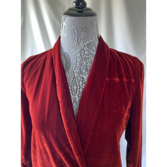 Re:Named Red Velvet Double Breasted Blazer - Picture 3 of 11